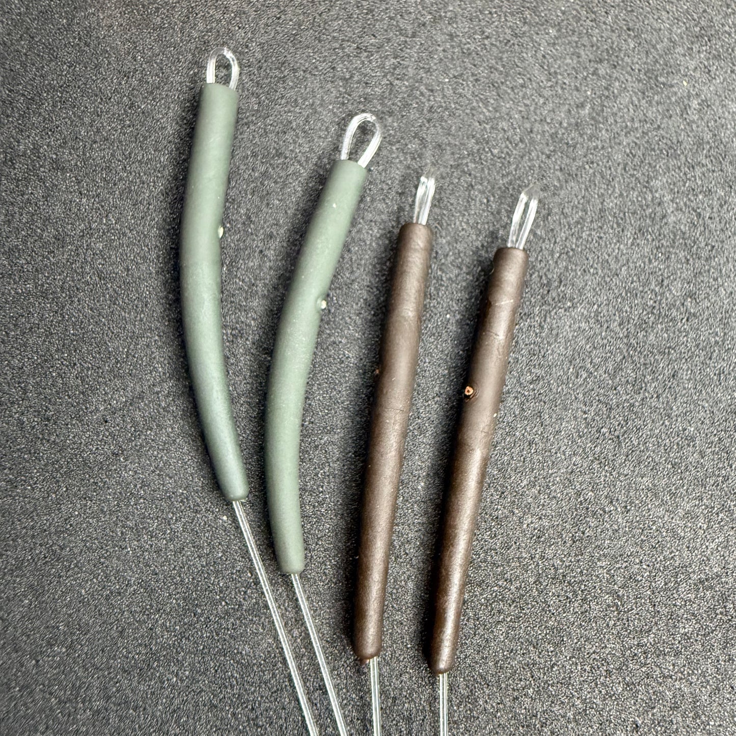 JP Custom Carp Rigs 10 x Ronnie/Spinner Rig (Booms Only)Tied With Fluorocarbon Stiff Boom Section + Various Options
