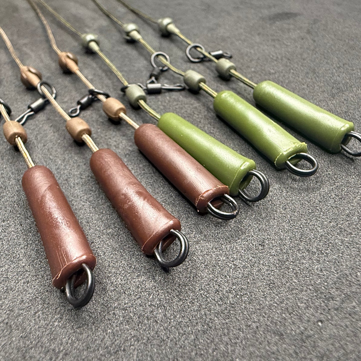 JP Custom Carp Rigs 10 x Helicopter Leadcore Leaders - Various Options