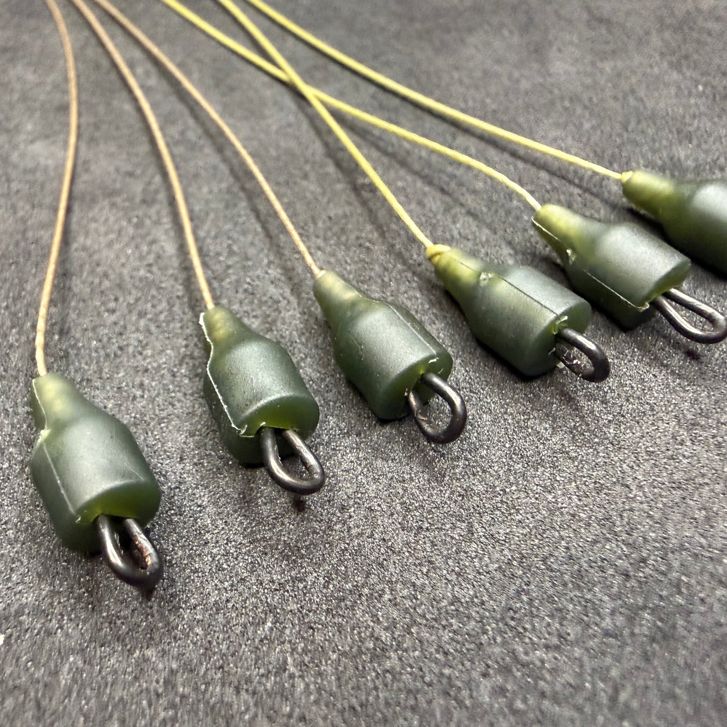 JP Custom Carp Rigs 10 Quick Change Ronnie/Spinner Rig (Booms Only)Tied With Semi Stiff Coated Braid Boom Section + Various Options