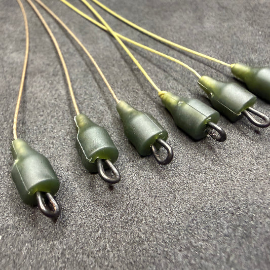 JP Custom Carp Rigs 25 Quick Change Ronnie/Spinner Rig (Booms Only)Tied With Semi Stiff Coated Braid Boom Section + Various Options