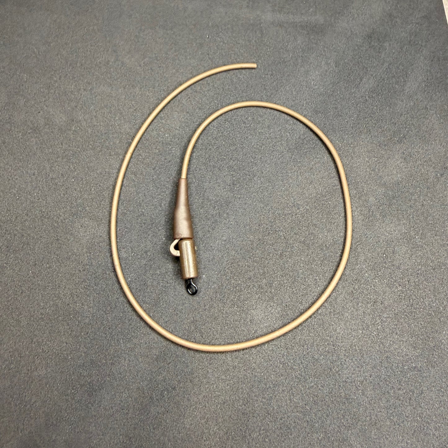 JP Custom Carp Rigs 5 x PVC Anti Tangle Rig Tubing With Lead Clips + Various Options
