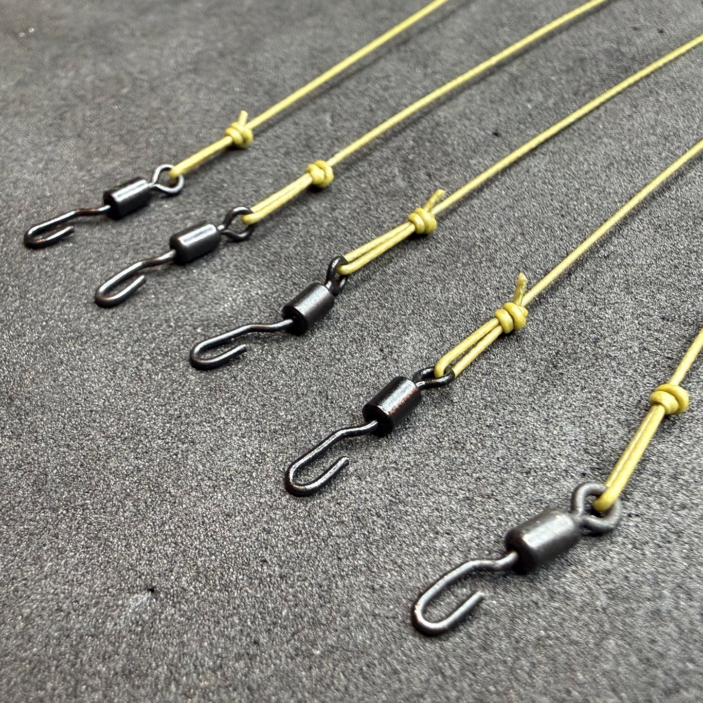 JP Custom Carp Rigs 25 x Ronnie/Spinner Rig (Booms Only)Tied With Coated Braid Semi Stiff Boom Section + Various Options