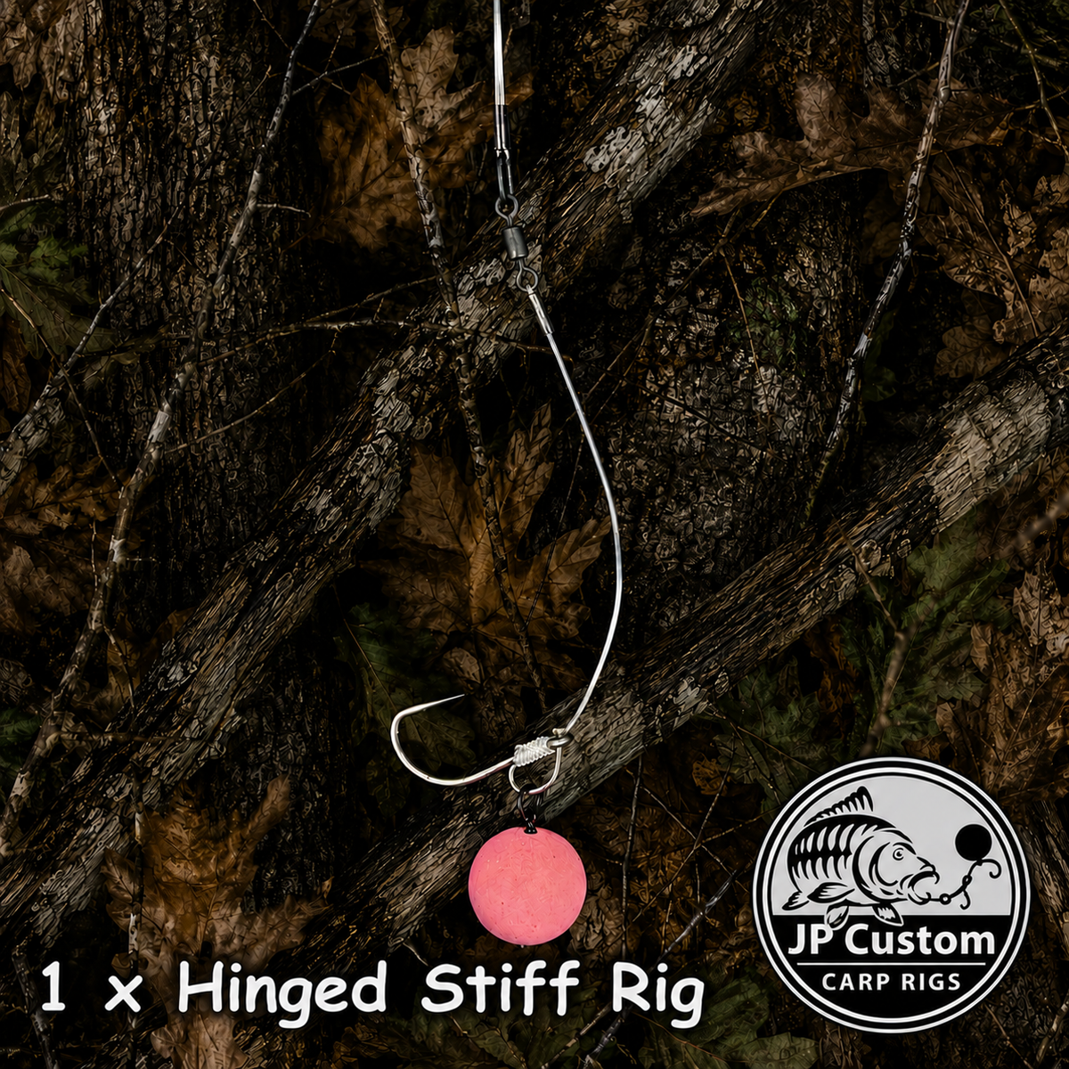 1 x Hinged Stiff Rig Tied With Stiff Fluorocarbon