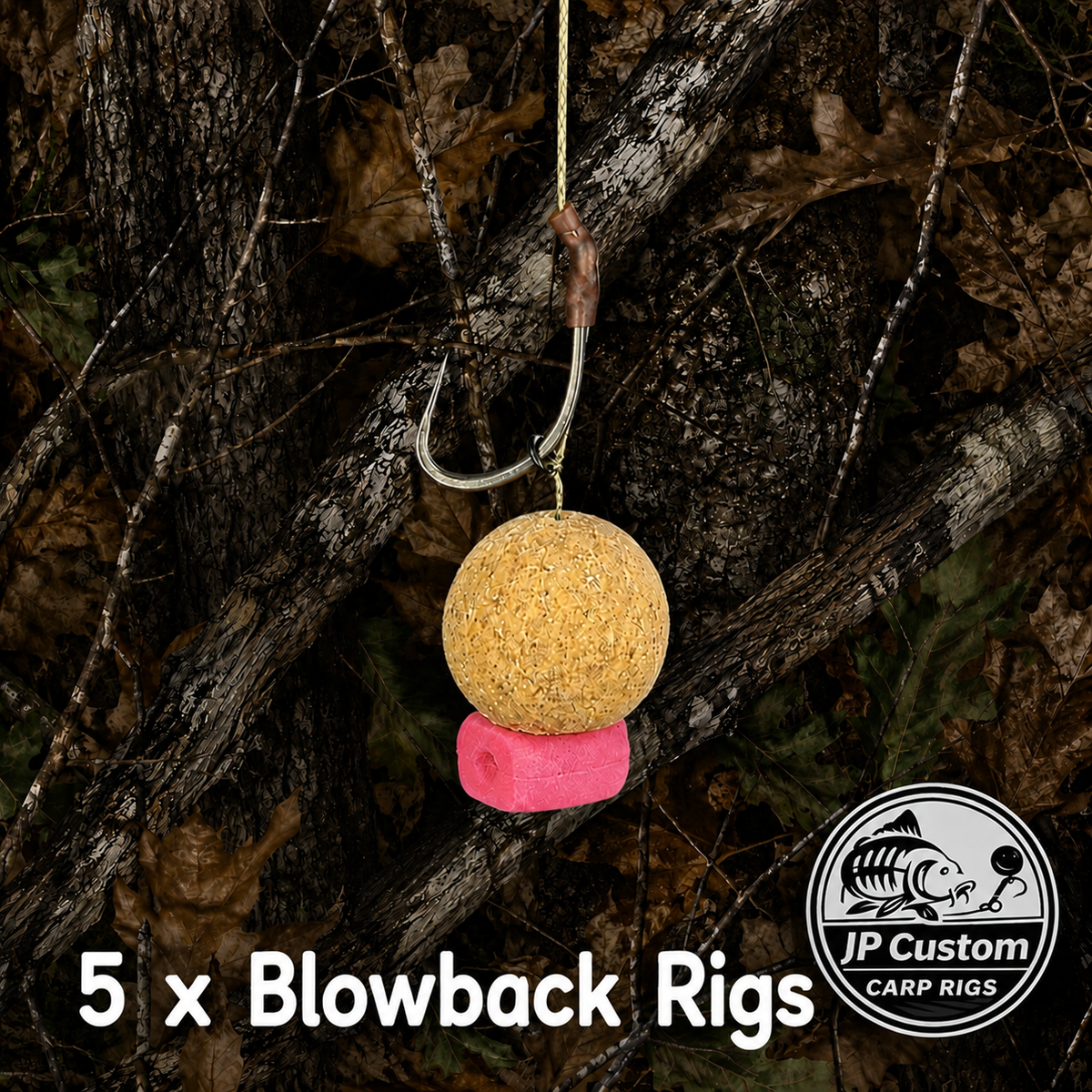 5 x Blowback Rigs Tied With Coated Braid