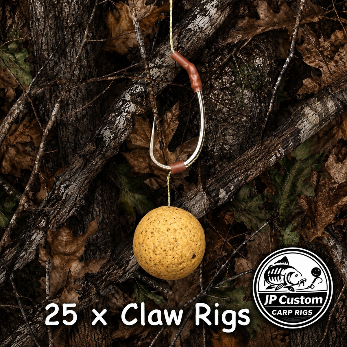 25 x Claw Rigs Tied With Coated Braid