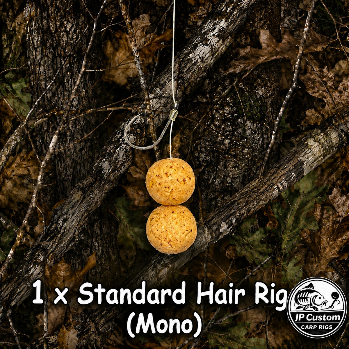 1 x Standard Hair Rig Tied With Mono Hooklink