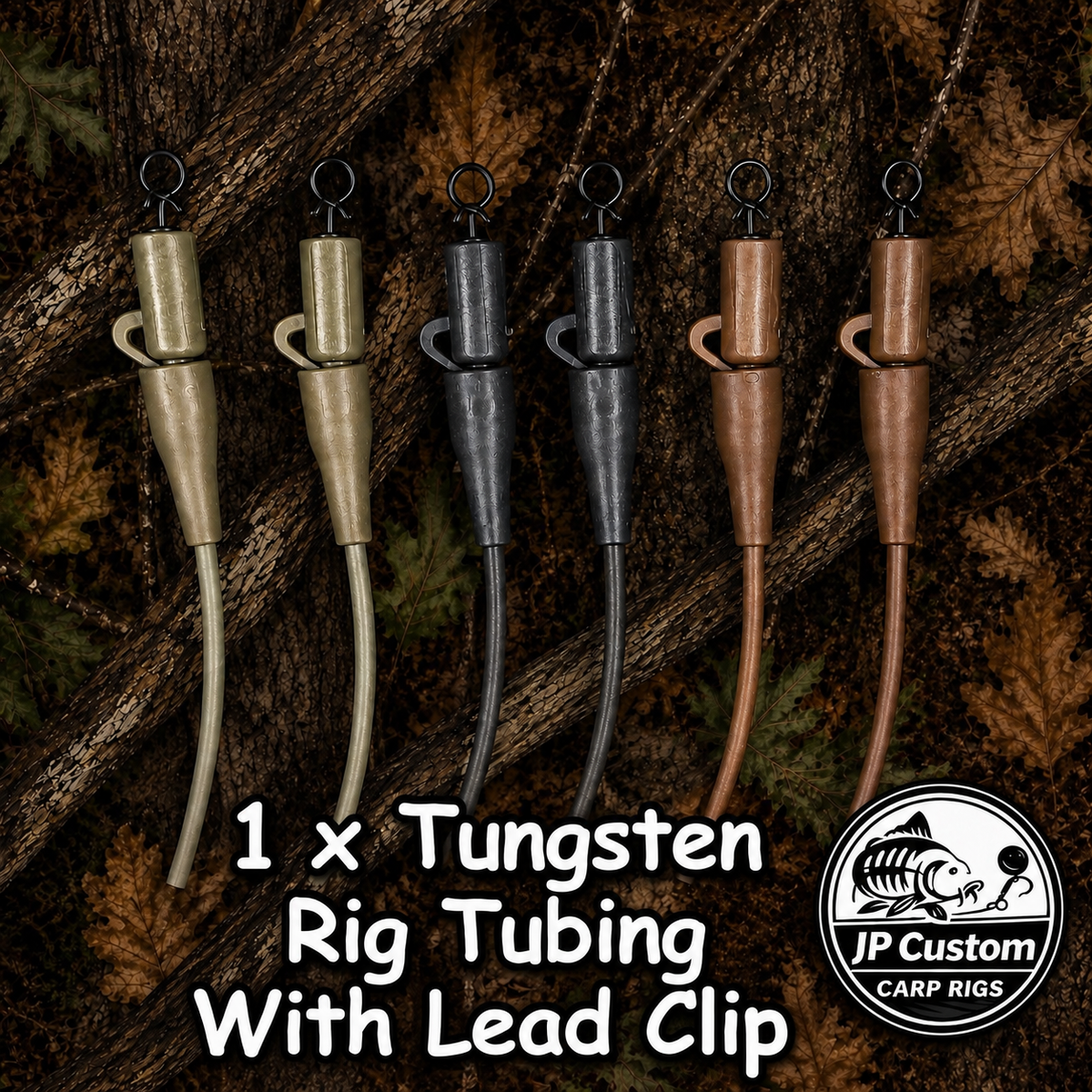 1 x Tungsten Rig Tubing Leader With Lead Clip