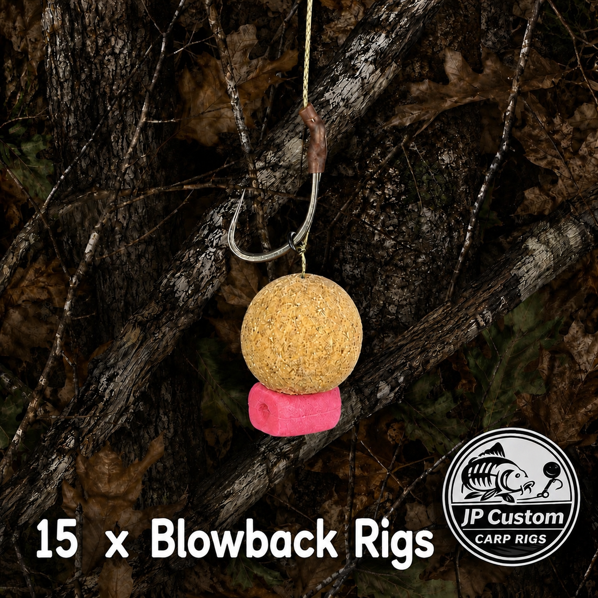 15 x Blowback Rigs Tied With Coated Braid