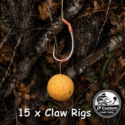 15 x Claw  Rigs Tied With Coated Braid