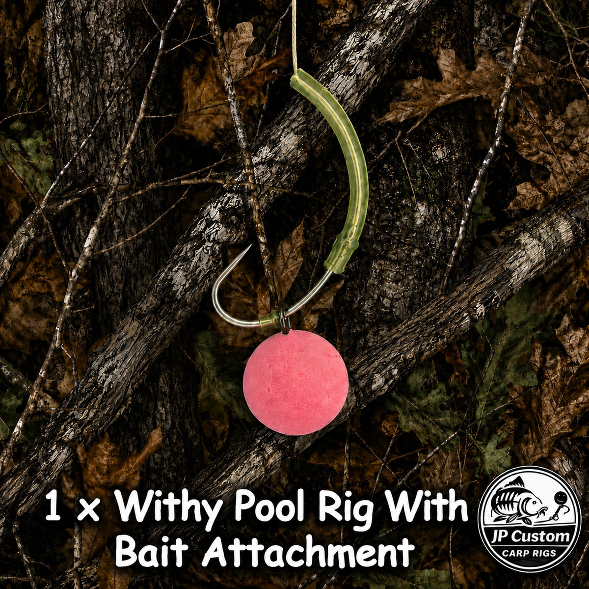 1 x Withy Pool Rig With Bait Attachment Tied With Coated Braid