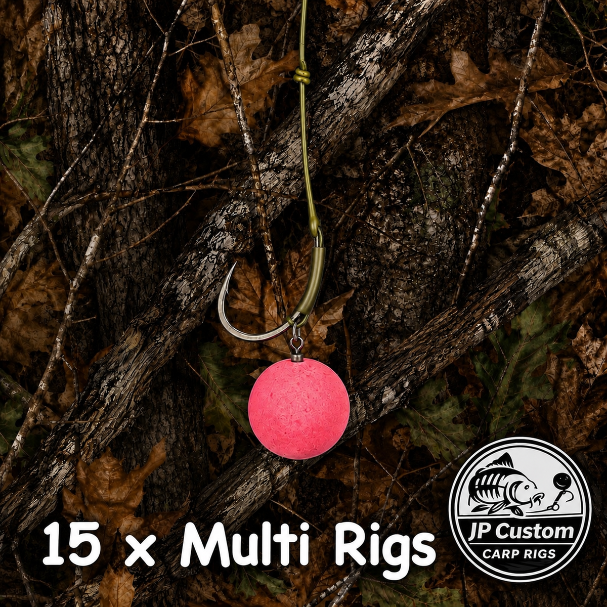 15 x Multi Rigs Tied With Coated Braid
