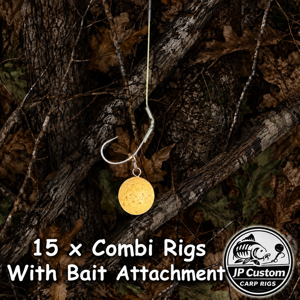 15 x Combi Rigs With Bait Attachment Tied With Supple Braid & Fluorocarbon