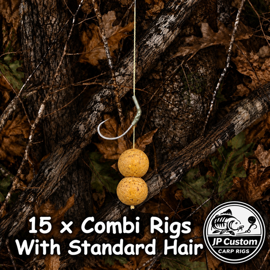 15 x Combi Rigs With Standard Hair Tied With Supple Braid & Fluorocarbon