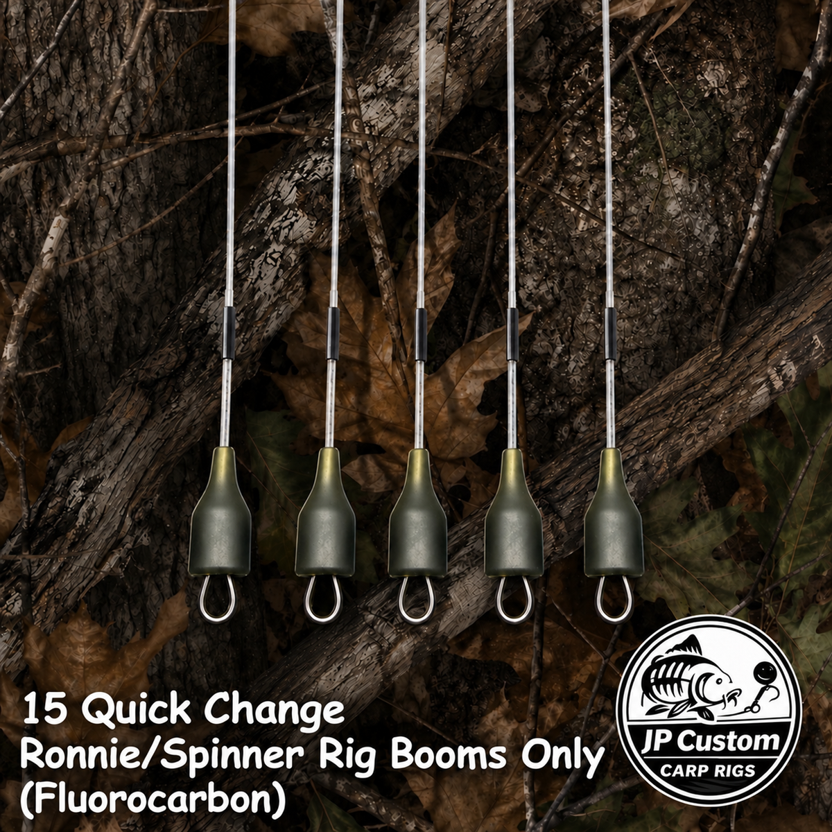 15 Quick Change Ronnie/Spinner Rig (Booms Only) Tied With Fluorocarbon