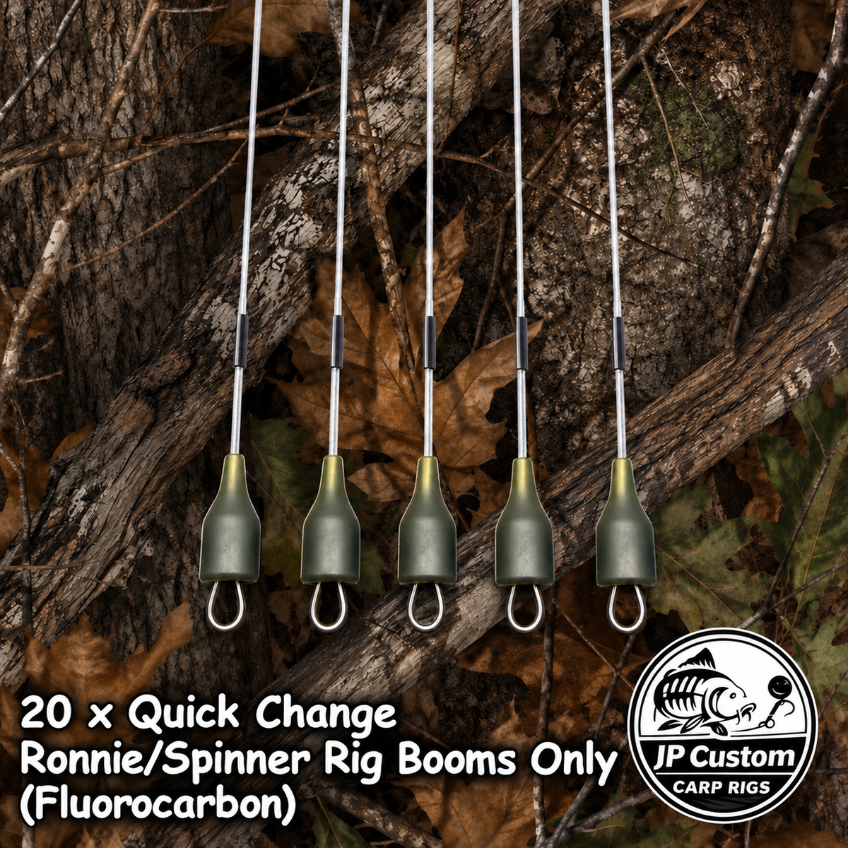 20 x Quick Change Ronnie/Spinner Rig (Booms Only)Tied With Fluorocarbon