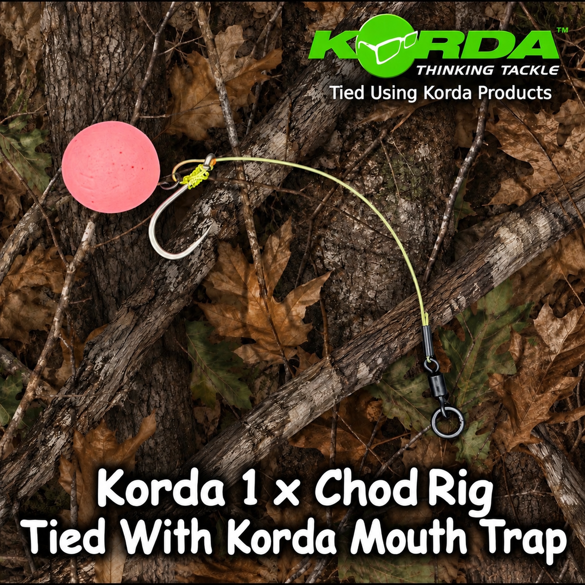 Korda 1 x Chod Rig Tied With Korda Mouth Trap
