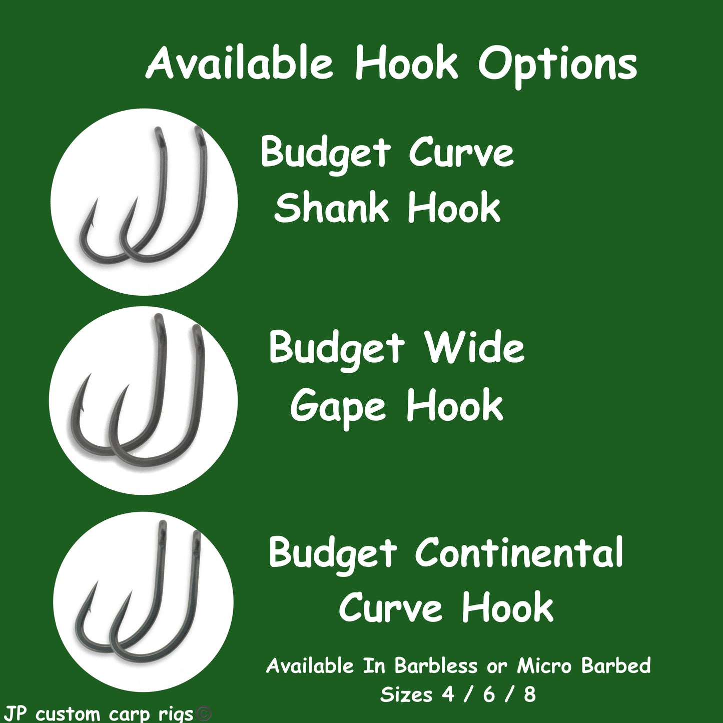 Budget Standard Hair Rig              20 Rig Pack