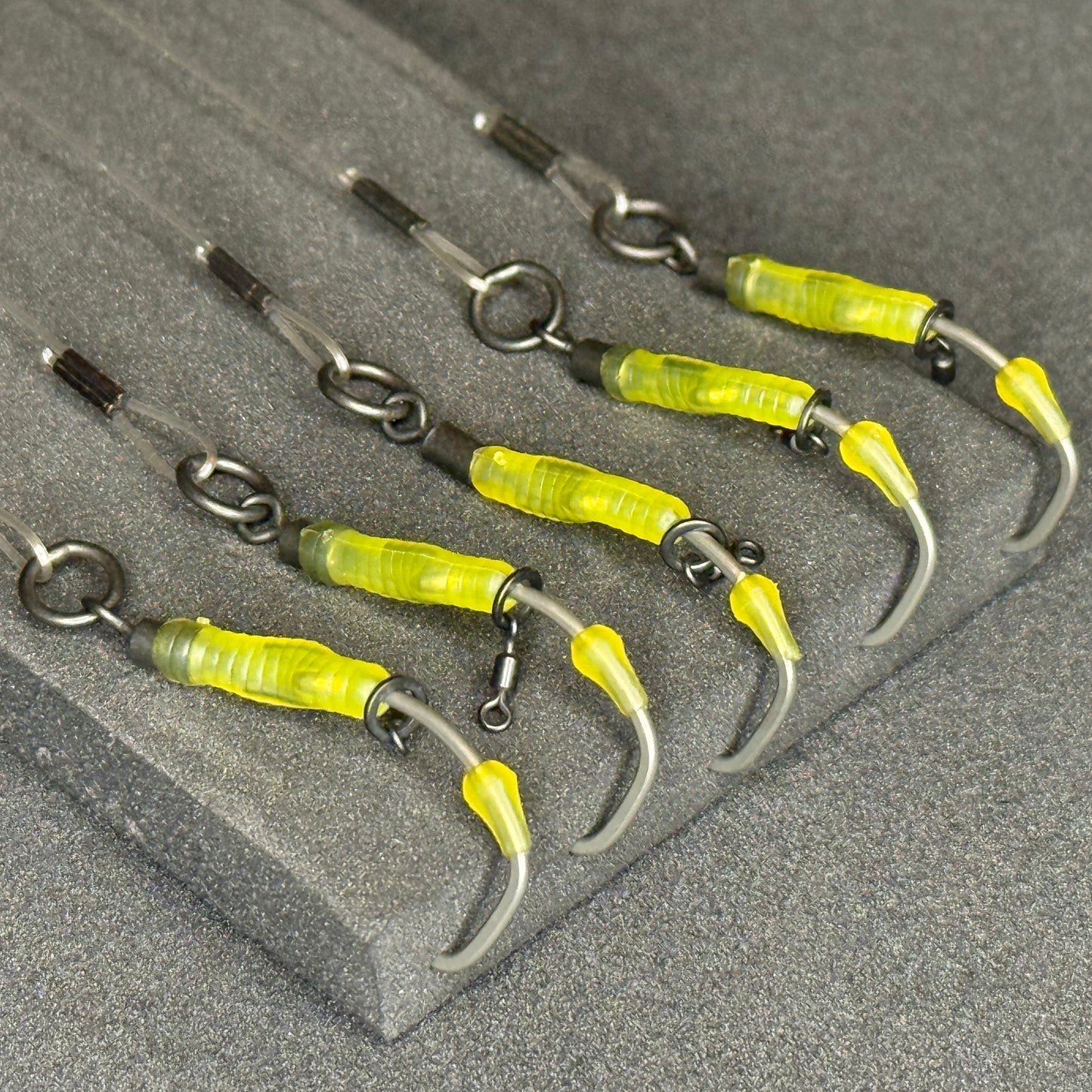 5 OMC Lock Hook/Blend/Kickback High-Vis Ronnie or Spinner Rigs