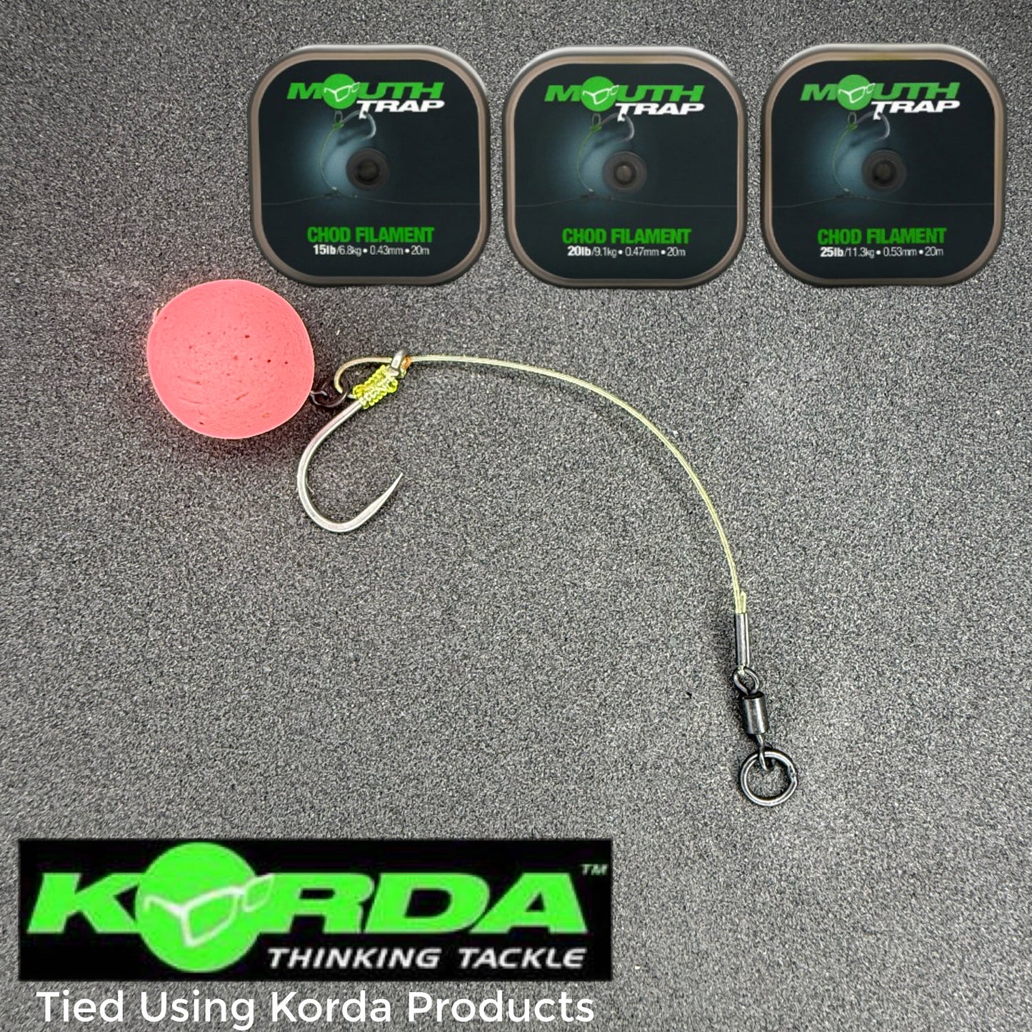 5 Korda Mouth Trap Chod Rigs