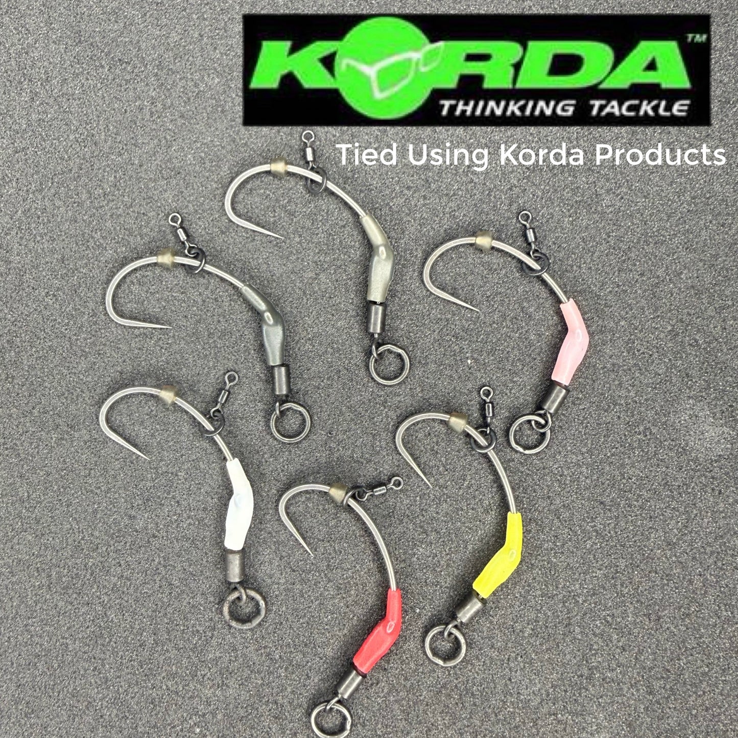 5 Korda Ronnie/Spinner Rig Hook Sections
